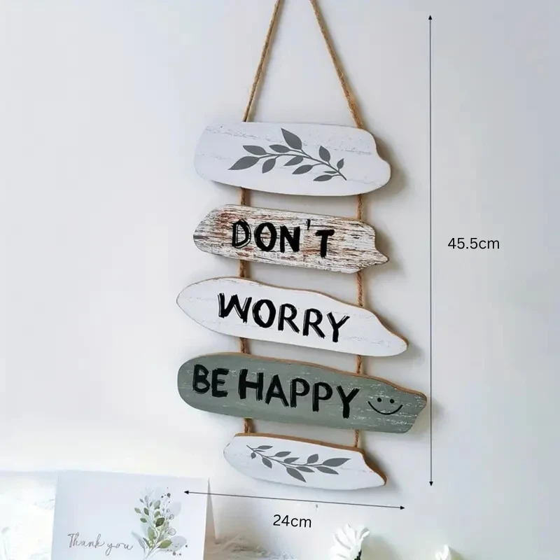آویز تزئینی مدل جمله انگیزشی  Don't Worry, Be Happy