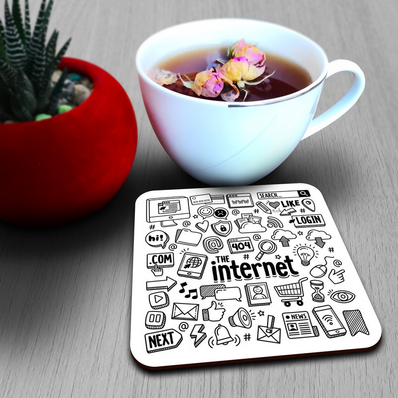 زیر لیوانی لوکسینو مدل It کد Internet_11:11
