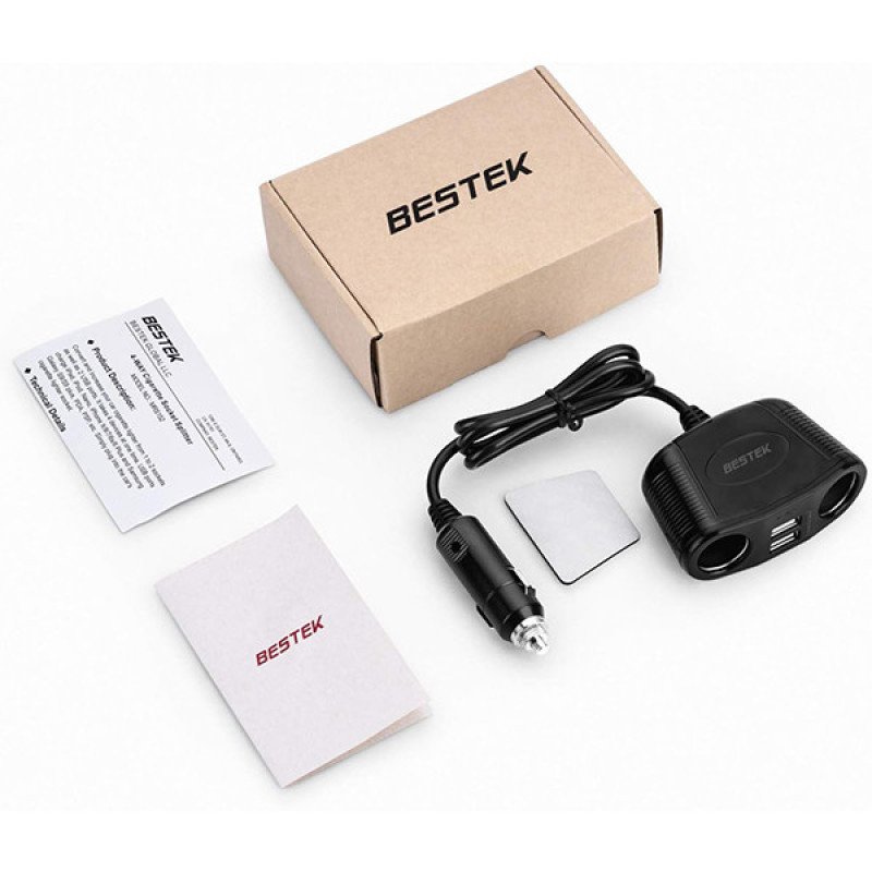 شارژر فندکی 150وات 4 پورت مدل MRS152BK