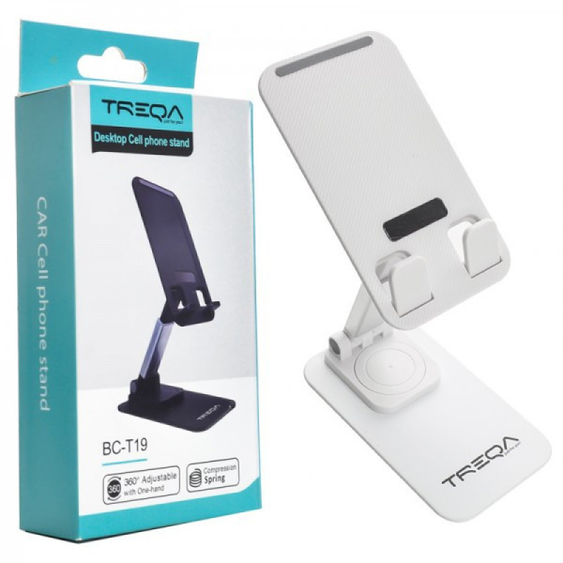 پایه نگهدارنده رومیزی گوشی موبایل و تبلت تِرِکا مدل  Almetall 360° spring BC-t19