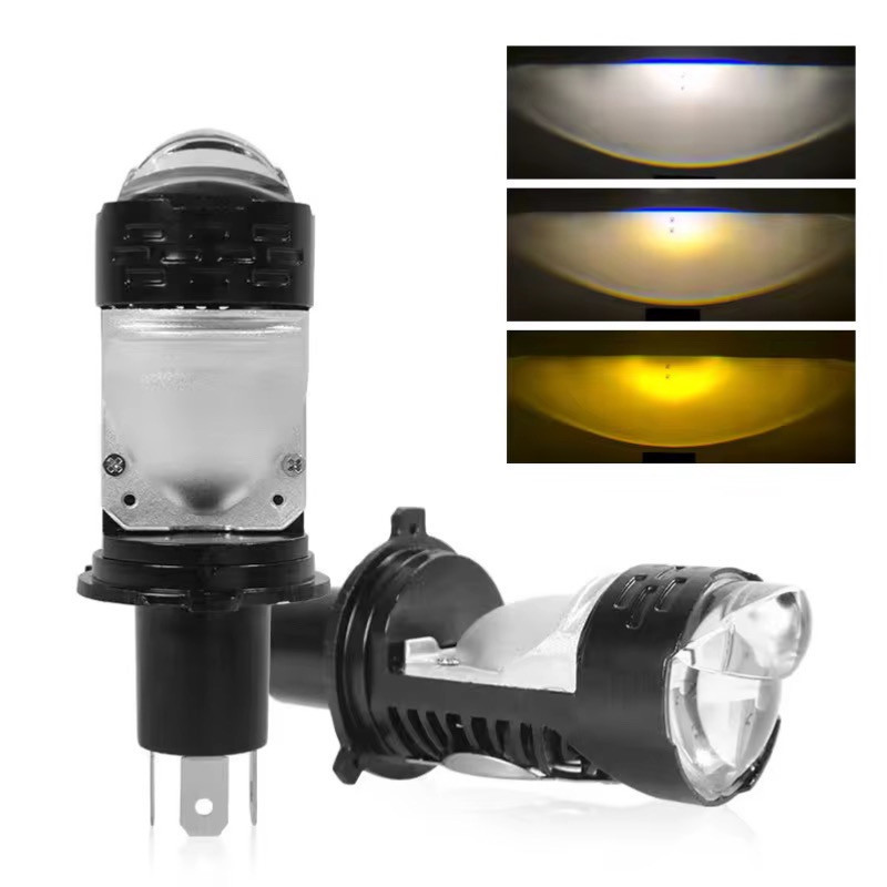 هدلایت موتور سیکلت مدل H4 Mini LED Lens