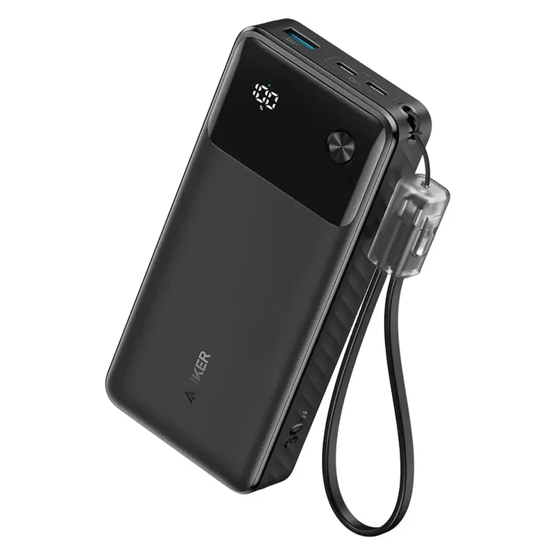 پاوربانک 30 وات انکر مدل A1384 ظرفیت 20000 میلی آمپر ساعت به همراه کابل USB-C