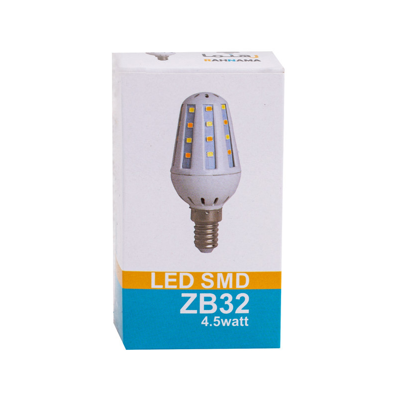 لامپ بلالی 4.5 وات رهنما مدل شمعی کد ZB32 پایه E14 بسته 6 عددی