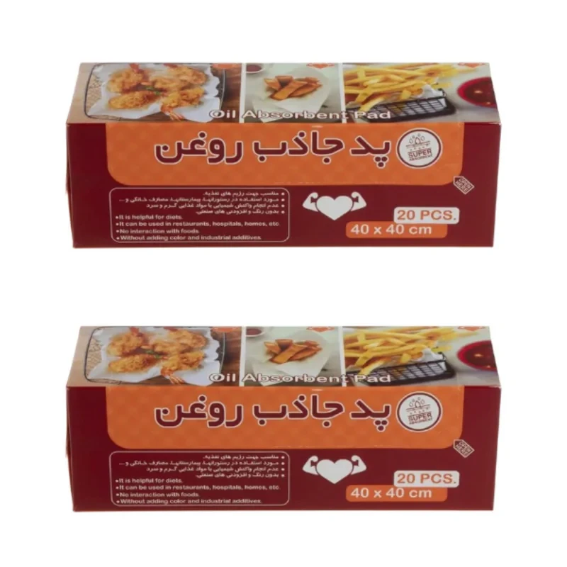 دستمال جذب روغن پرسان مدل ۰۴۰ بسته ۴۰ عددی