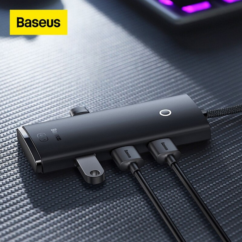هاب 4 پورت usb3 باسئوس مدل Lite Series -WKQX03010 1M