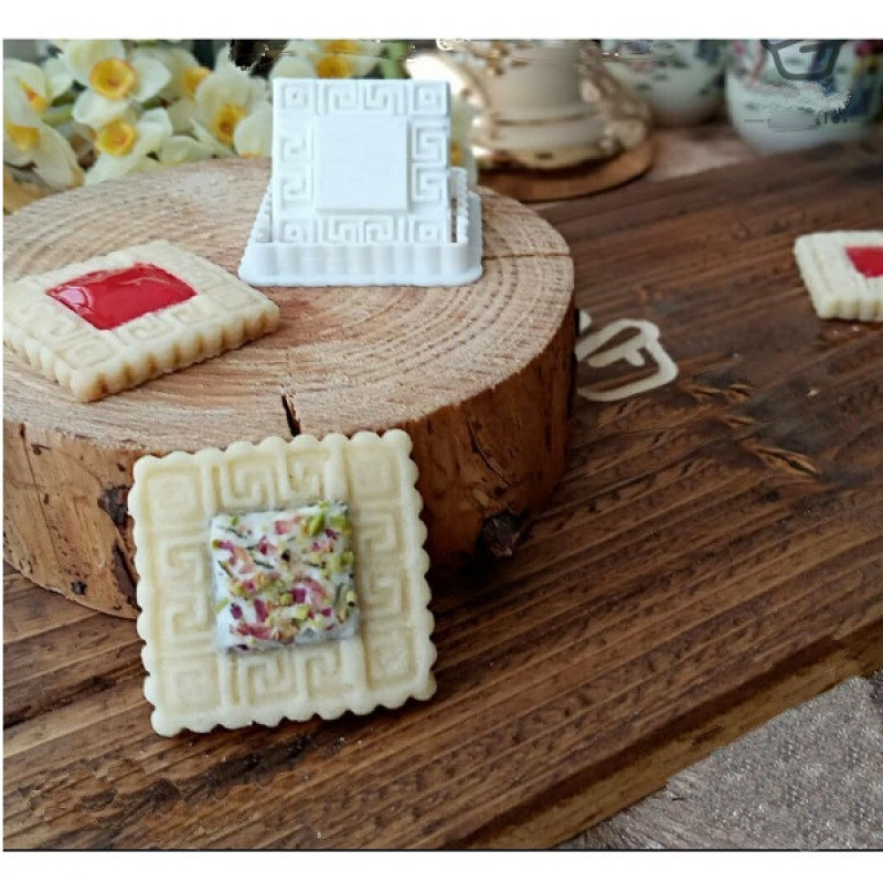 کاتر شیرینی پزی به گز مدل کتیبه مجموعه 2 عددی