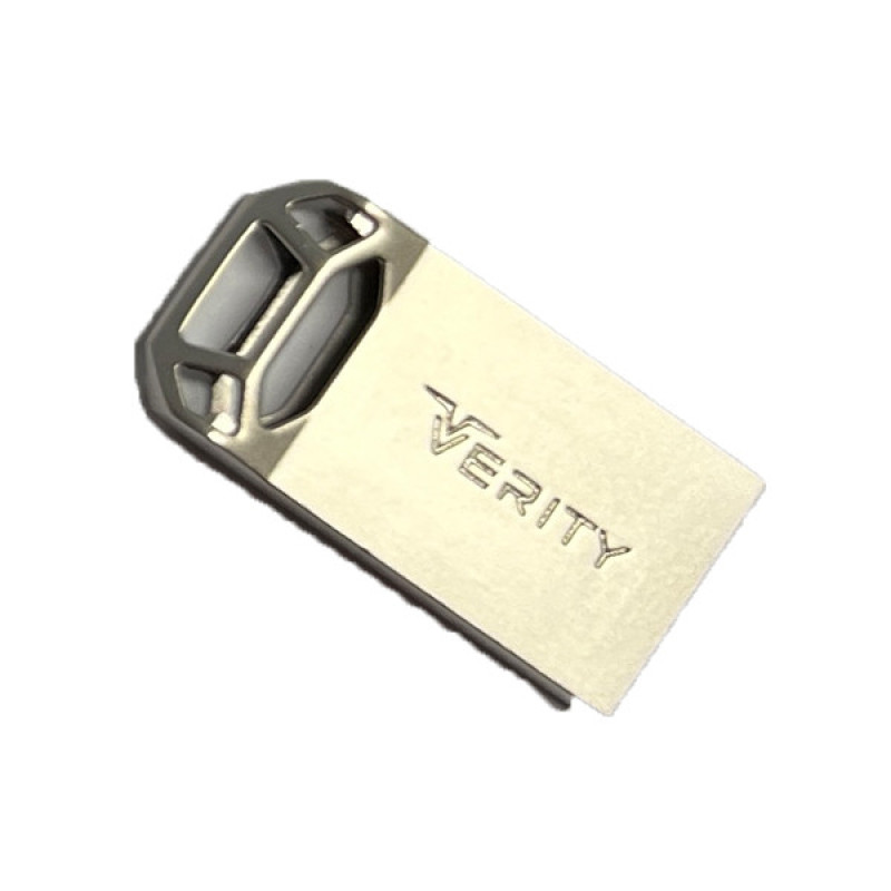 فلش مموری 32 گیگابایت وریتی مدل V-819 با رابط USB 2.0، بدنه فلزی مقاوم و ضد خش، سرعت انتقال 30 مگابایت بر ثانیه، سازگار با گوشی، تبلت، کامپیوتر و تلویزیون