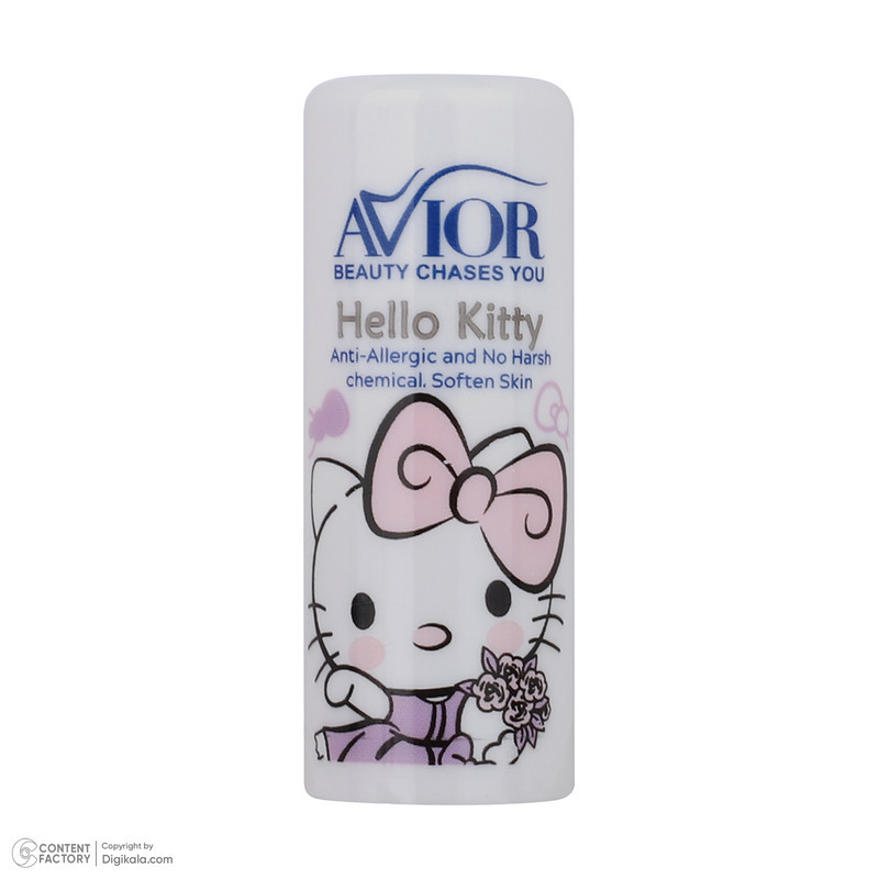 اسپری بدن کودک اویور مدل hello kitty حجم 130 میلی‌لیتر با رایحه گرم مناسب زمستان به همراه بادی اسپلش اویور مدل hello kitty حجم 60 میلی‌لیتر و بالم لب اویور مدل hello kitty  با وزن 2.8 گرم