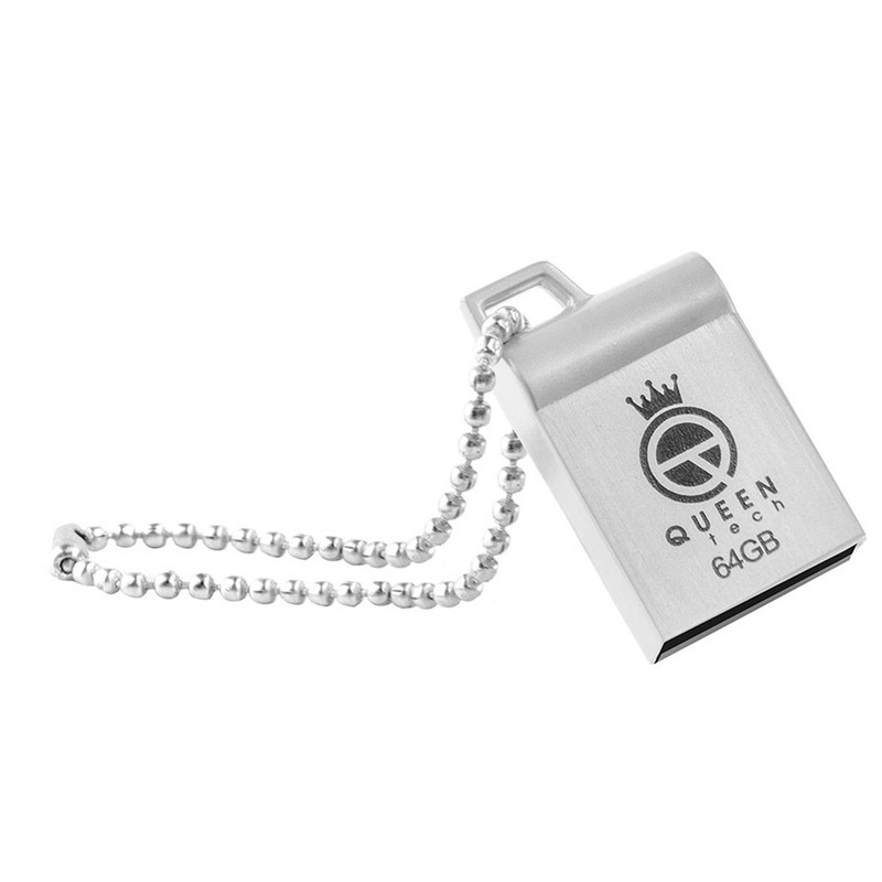 فلش مموری کوئین تک مدل MARVEL C-PLUS ظرفیت 64 گیگابایت با رابط USB 2.0 و USB Type-A، بدنه فلزی مقاوم، سرعت انتقال 30 مگابایت بر ثانیه، سازگار با موبایل، تبلت، کامپیوتر، لپ‌تاپ و تلویزیون