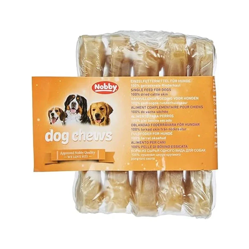 تشویقی سگ نوبی مدل Dog Chews 8CM طعم گوشت گوساله وزن 150 گرم