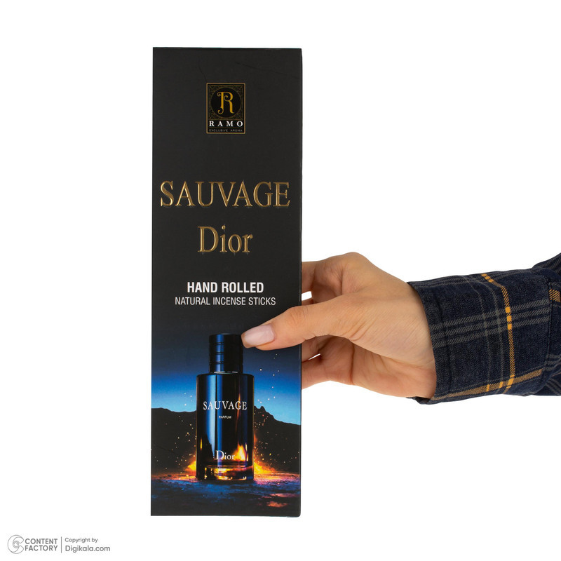 عود رامو مدل 001 رایحه ادکلن SAUVAGE DIOR بسته 20 عددی
