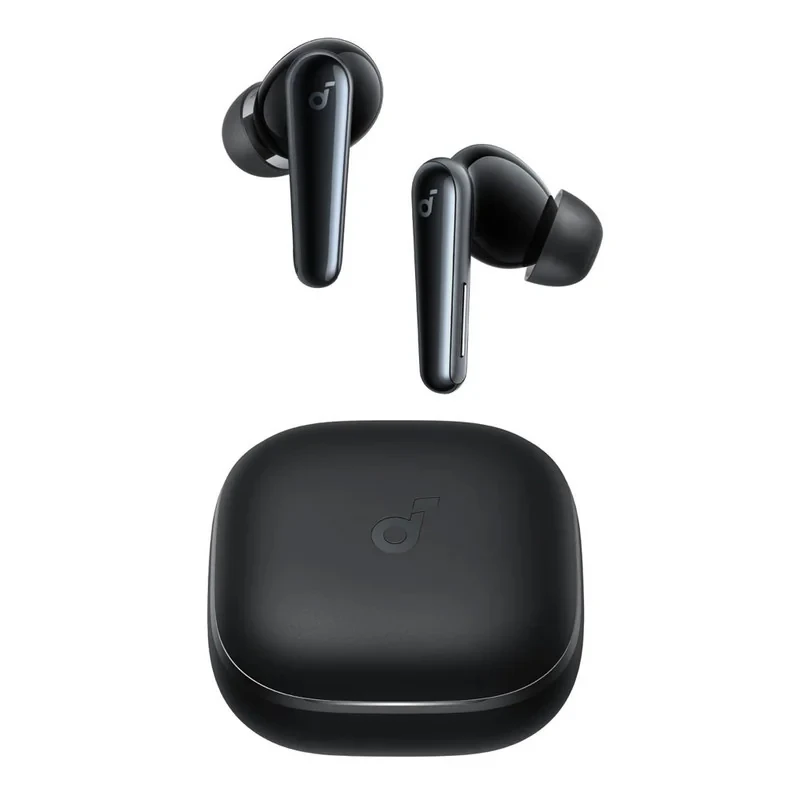 هدفون بلوتوثی انکر مدل Soundcore Liberty 5 با نویز کنسلینگ فعال (ANC)، درگاه شارژ USB Type-C، تا 30 ساعت زمان پخش موسیقی، دارای سنسور نوری داخل گوش و مقاوم در برابر رطوبت و عرق