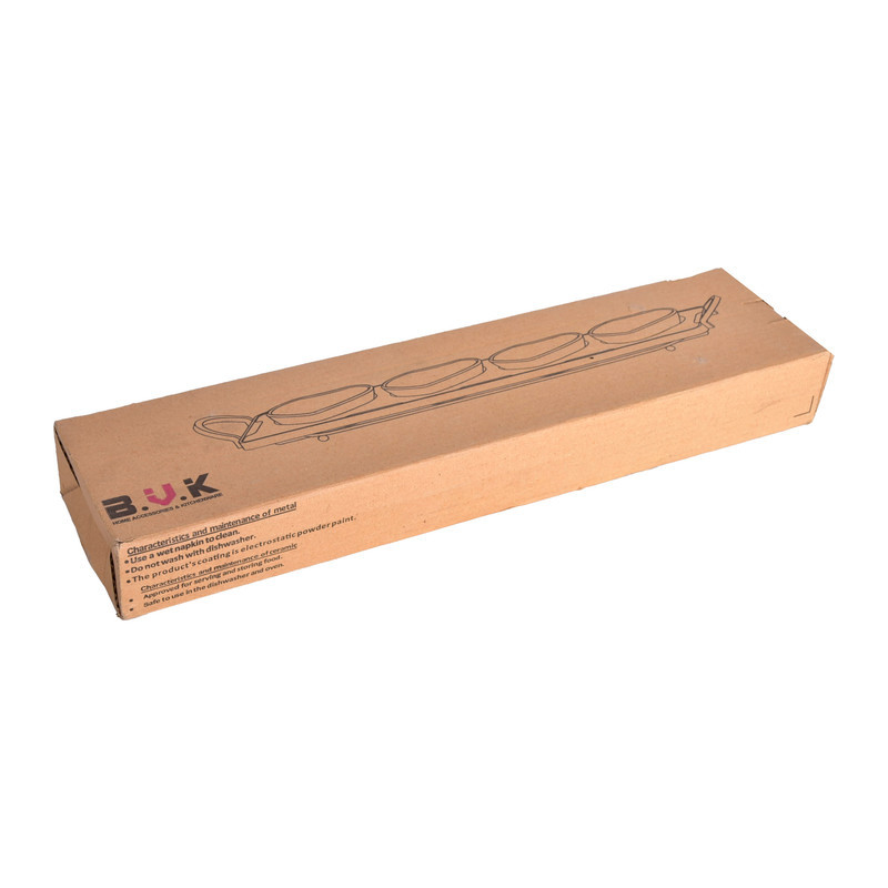 اردوخوری بی‌وی‌کی طرح آترین کد 475534، مجموعه 4 عددی، مناسب سرو و پذیرایی، قابل شستشو در ماشین ظرفشویی