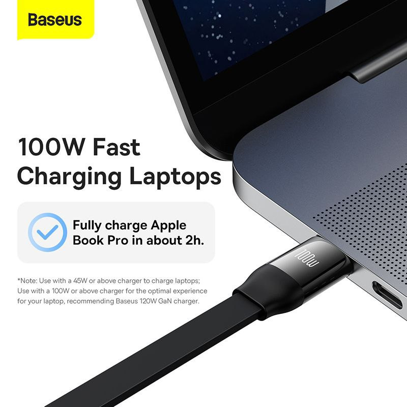 کابل تبدیل USB-C به USB-CmicroUSB لایتنینگ بیسوس مدل Mirror2 100W طول 1.1 متر