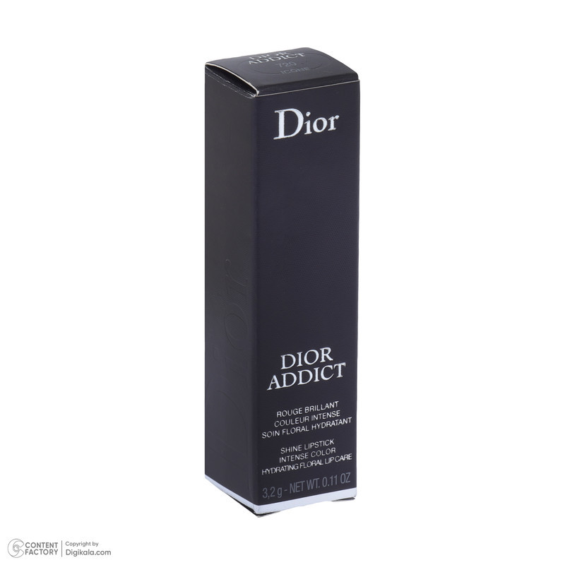 رژ لب دیور با شماره رنگ 720 و رنگ قرمز تیره مدل Icone وزن 3.2 گرم با جلوه براق