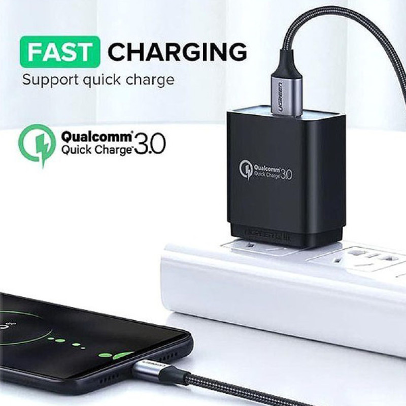 کابل تبدیل USB 2.0 به MICROUSB 2.0 یوگرین مدل US290 طول 2 متر