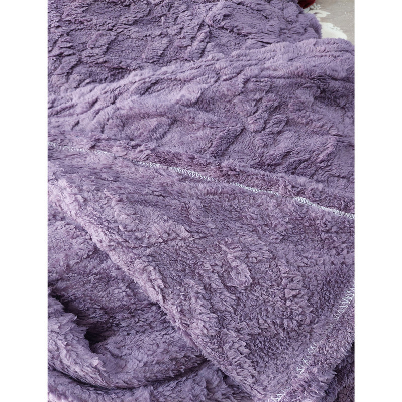 پتو مسافرتی 2 نفره مدل گیس باف سایز 220x200 سانتی‌متر
