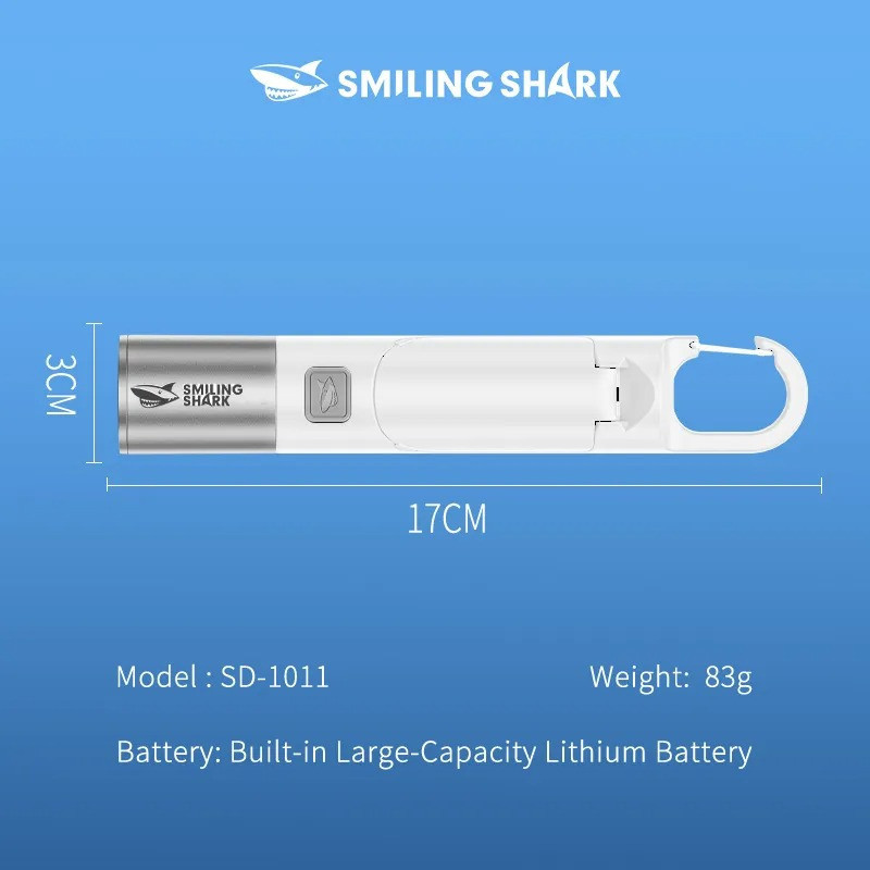چراغ قوه دستی اسمایلینگ شارک مدل شارژی SD-1011 با نور مهتابی