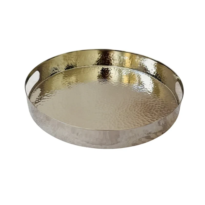 سینی مسی مدل لب پهن کد ZH413