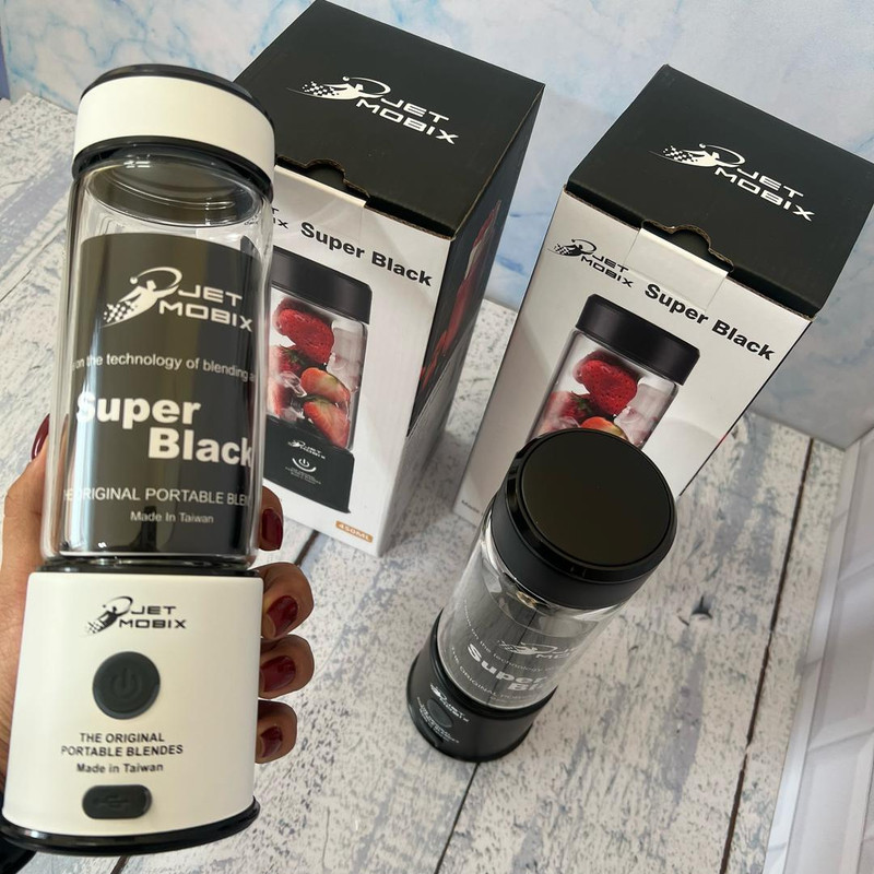 شیکر شارژی جت موبیکس مدل SuperBlack گنجایش 0.45 لیتر