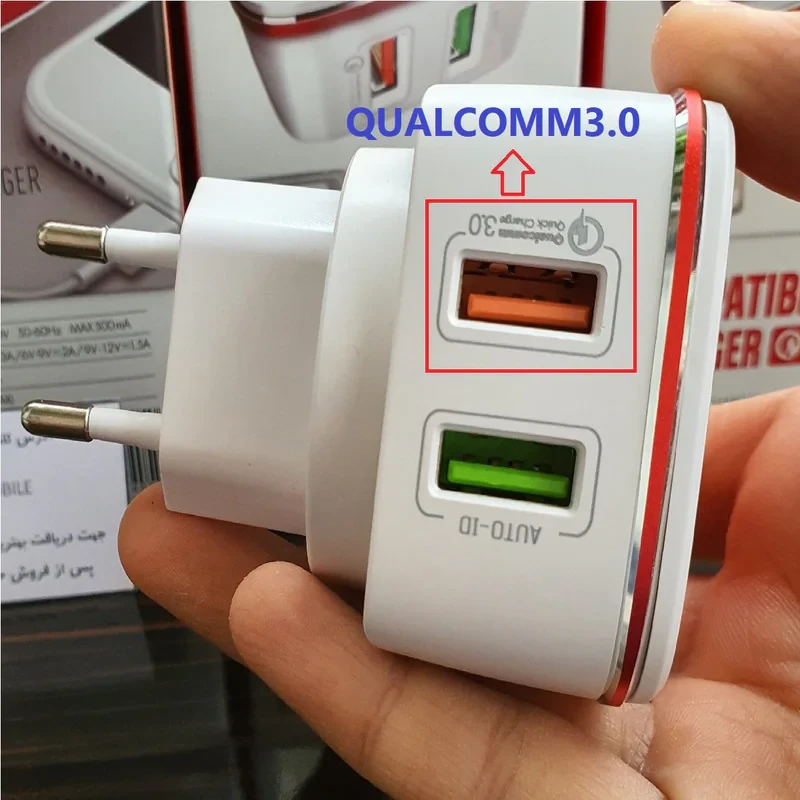 شارژر دیواری الدینیو  مدل A2405Q به همراه کابل تبدیل USB-C