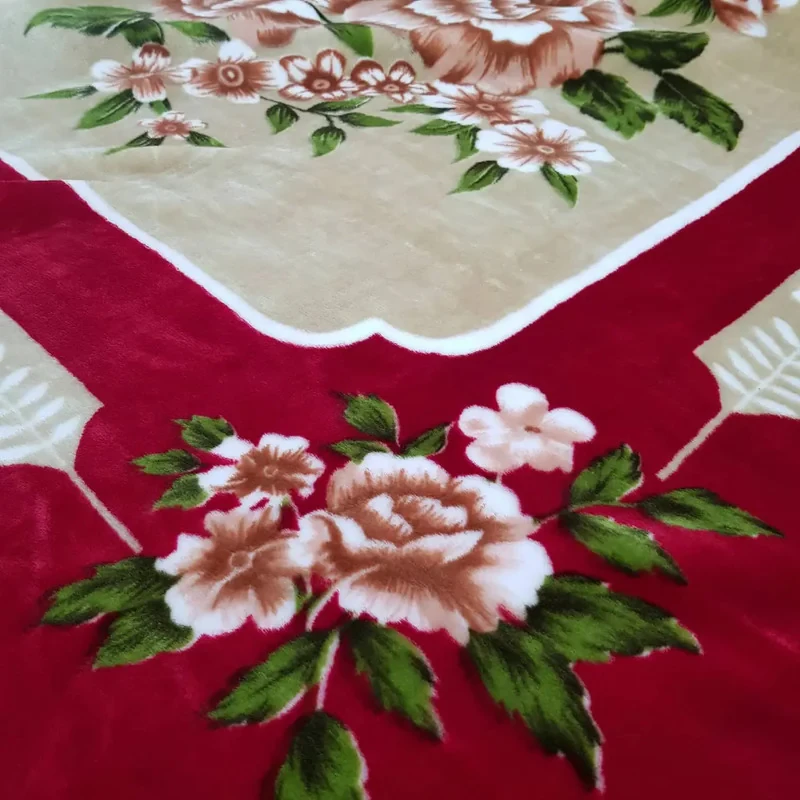پتو گلبافت مدل برجسته کد 21905 سایز 220x240 سانتی متر