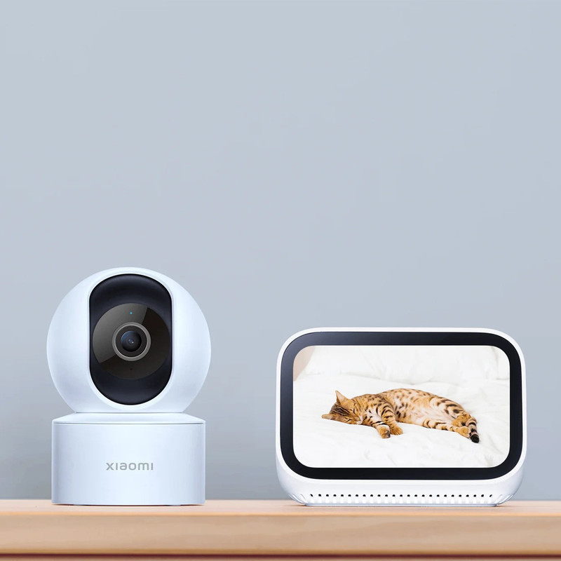 دوربین مداربسته بی‌سیم تحت شبکه شیائومی مدل Mi C200 با وضوح Full HD، چرخش 360 درجه افقی و 106 درجه عمودی، کدک H.265، تشخیص هوشمند انسان، انتقال صدای دوطرفه و پشتیبانی از کنترل صوتی با دستیار Google و Alexa