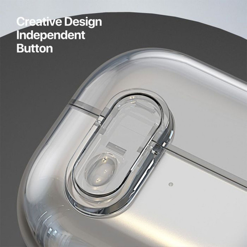 کاور انتک مدل Clear Protective مناسب برای کیس هدفون بی سیم سامسونگ Galaxy Buds 3  3 Pro به همراه آویز