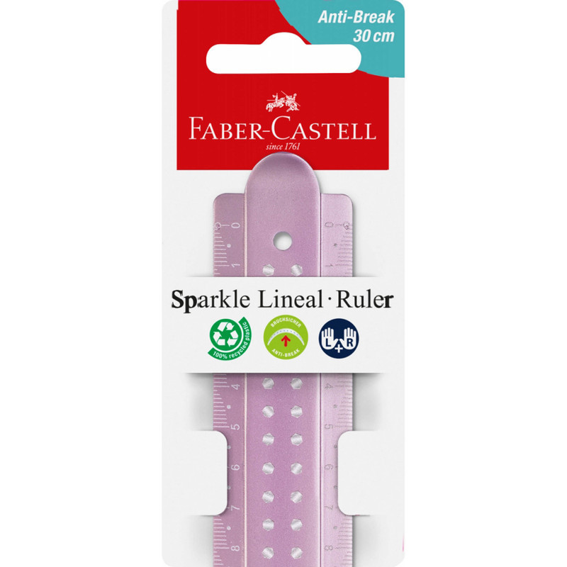 خط کش 30 سانتی متری فابر کاستل مدل Sparkle