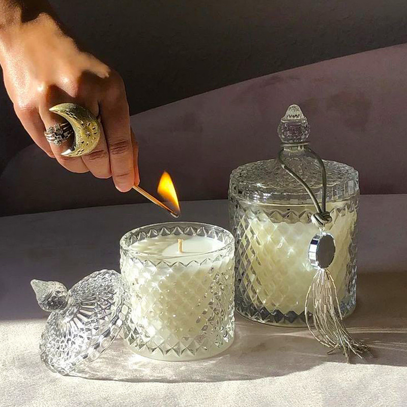 شکلات خوری مدل لوکس بلوری طرح برجسته