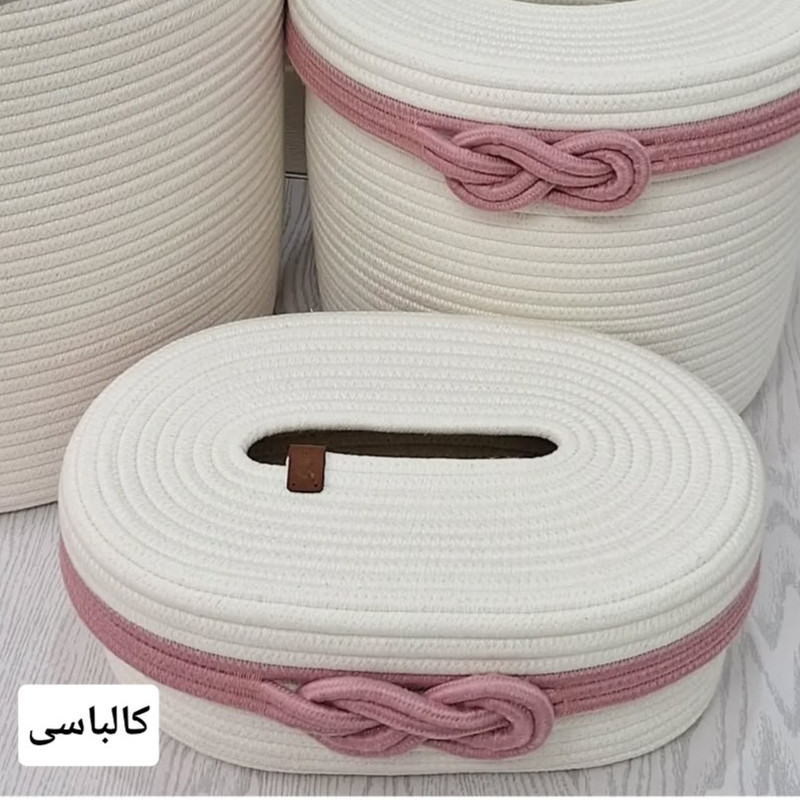 ست سطل و جای دستمال مدل infinity