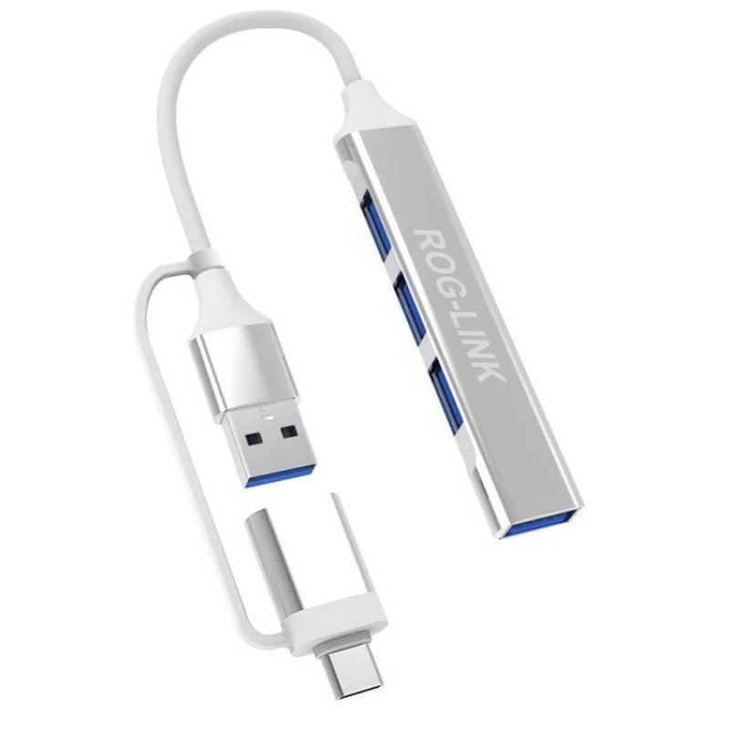 هاب 4 پورت USB 3.0 راگ لینک مدل 2in1-UC