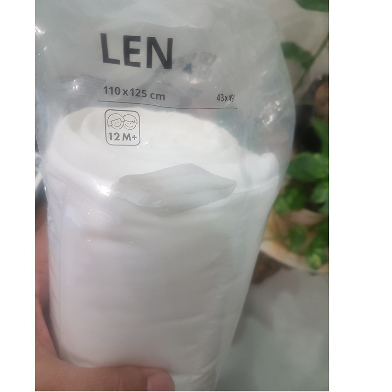 لحاف ایکیا مدل نرمال LEN کد 60028510  یکنفره سایز  110 × 125 سانتیمتر
