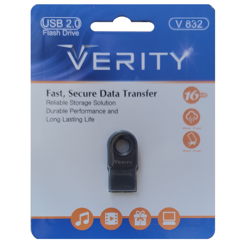 فلش مموری وریتی مدل V 832 ظرفیت 16 گیگابایت با رابط USB2