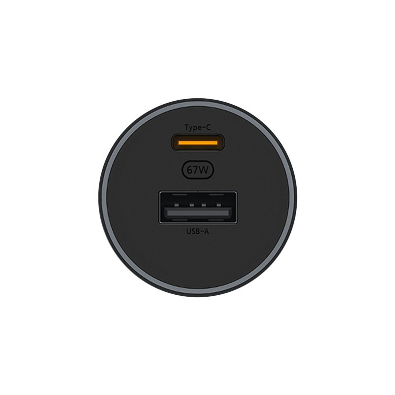 شارژر فندکی 67 وات دو پورت شیائومی مدل CC07ZM به همراه کابل شارژ USB-C به طول 1 متر