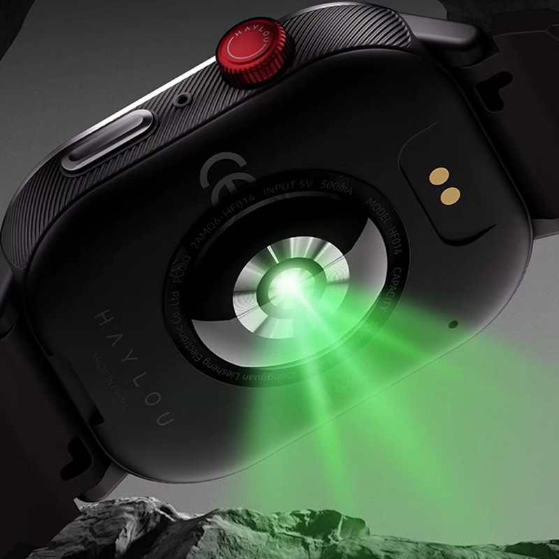 ساعت هوشمند 50 میلی‌متری هایلو مدل IRON Neo با بند سیلیکونی