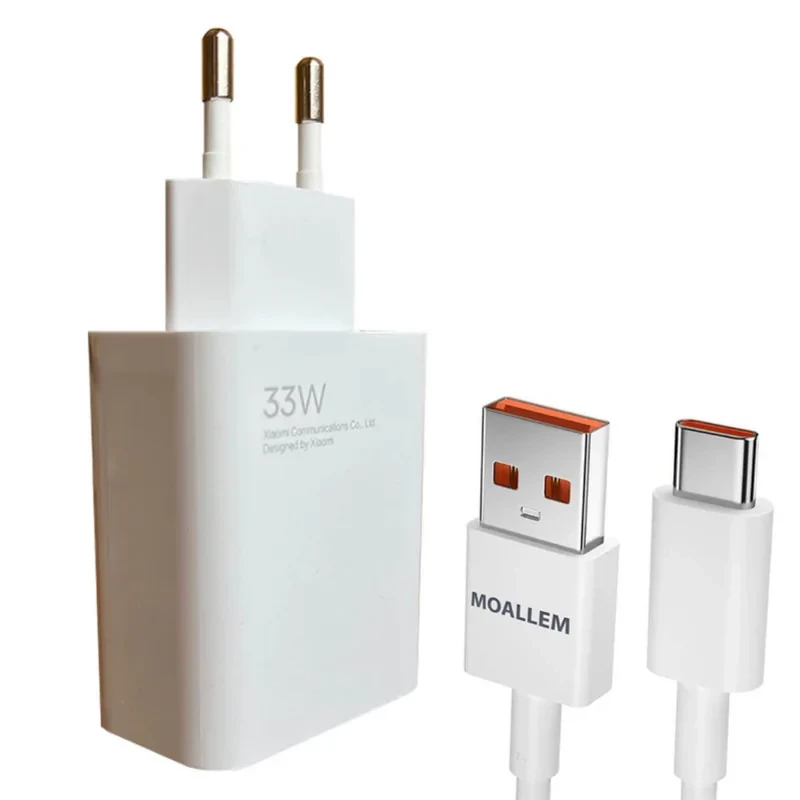 شارژر دیواری 33 وات مدل Poco X 5 Pro به همراه کابل تبدیل USB-C