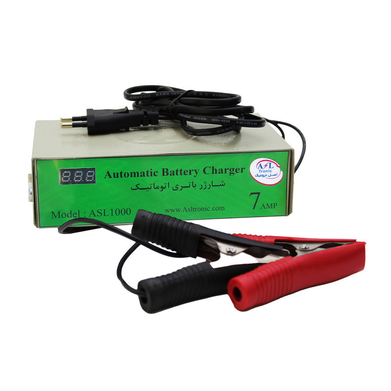 شارژر باتری خودرو 7 آمپر اتوماتیک اصل ترونیک مدل ASL1000