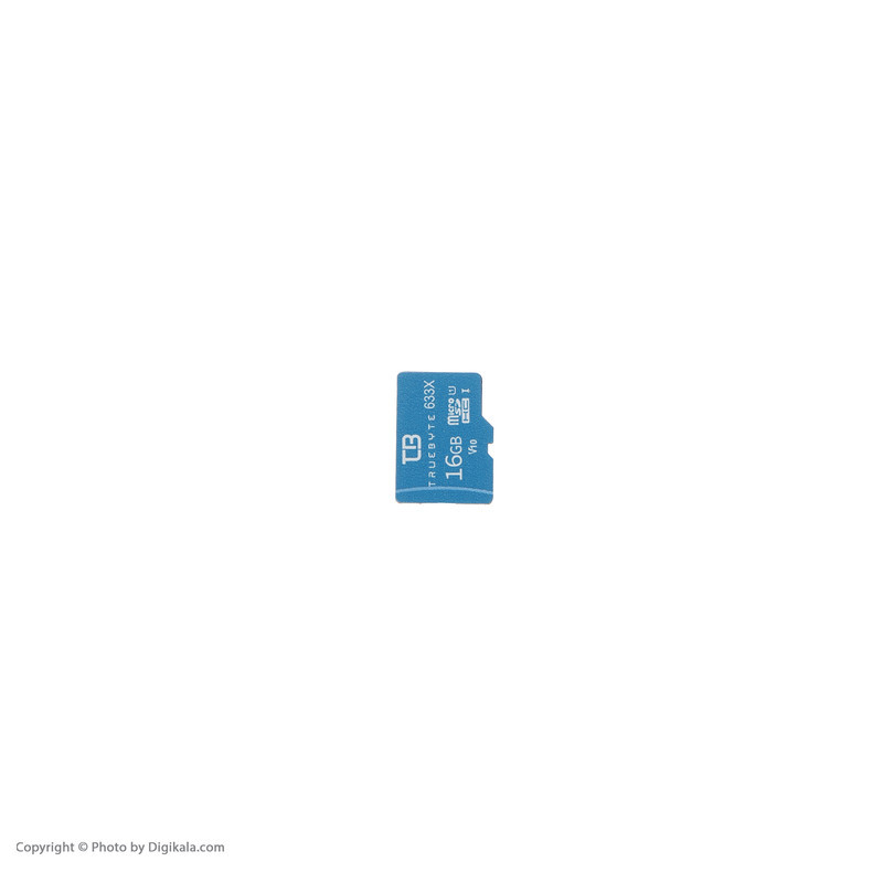 کارت حافظه MicroSDHC تروبایت مدل 633X-V10 کلاس 10 استاندارد UHS-I U1 سرعت 95MBPS ظرفیت 16 گیگابایت به همراه آداپتور SD و کارت‌خوان