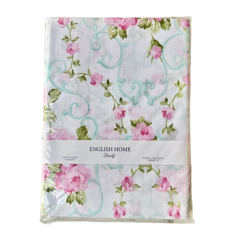 روکش لحاف انگلیش هوم مدل Rosy Love یک نفره سایز 160x220 سانتی متر