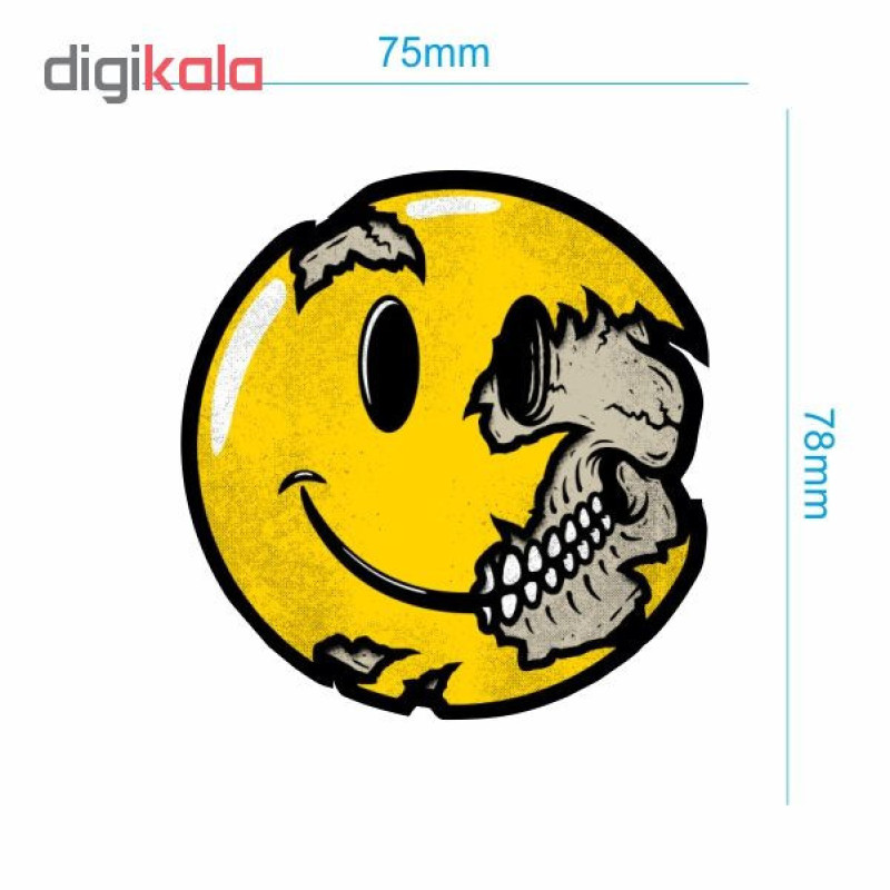 برچسب بدنه موتورسیکلت طرح ZOMBIE EMOJI کد 90