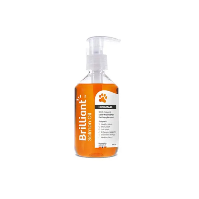 روغن ماهی سگ و گربه بریلیانت مدل Salmon Oil وزن 300 گرم
