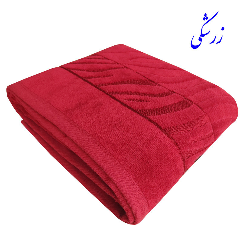 حوله حمام نساجی هنر یزد مدل tiger سایز 150×90 سانتی متر