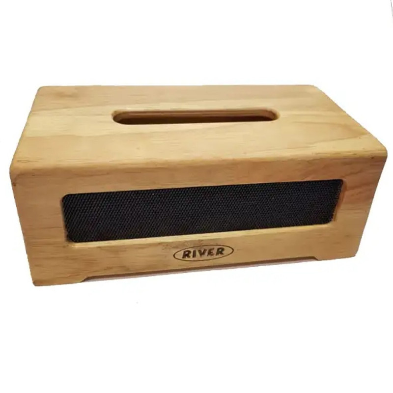ست سطل و جای دستمال ریور مدل چوبی کد HS4096