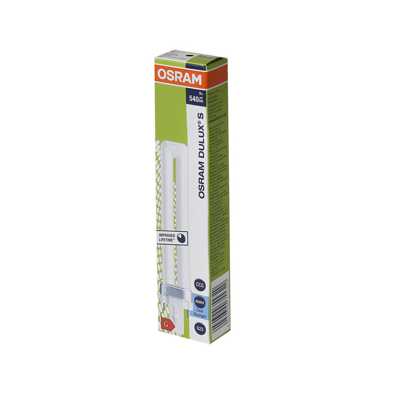 لامپ چراغ مطالعه 9 وات اسرام مدل DULUX S 9W پایه G23