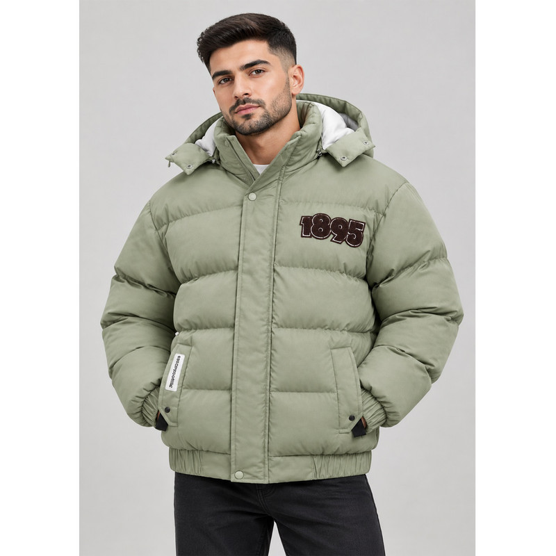 کاپشن مردانه باکسی چرم سیلیکونی کد Da-Km-Az-1895-SP-1009