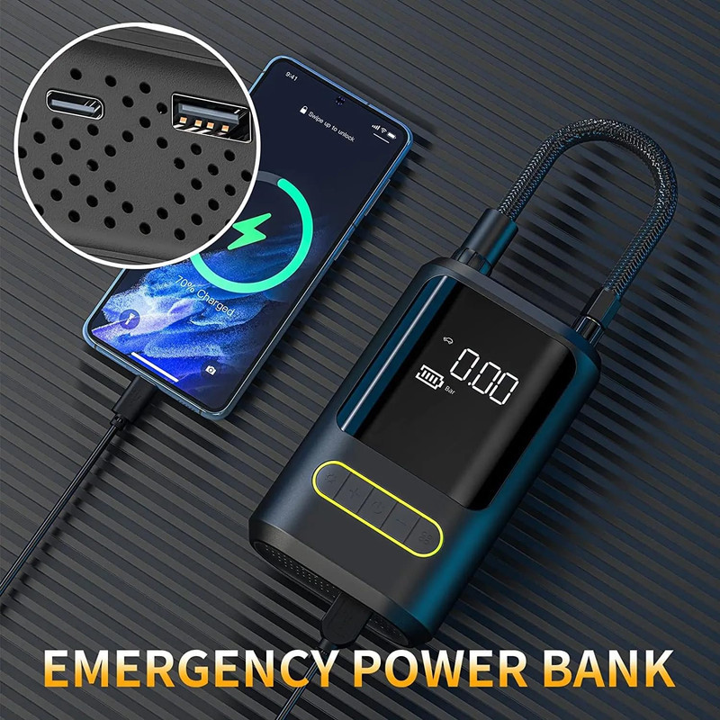 کمپرسور باد شارژی 50 وات با حداکثر فشار ۱۵۰ پی اس ای مدل ATJ-8466