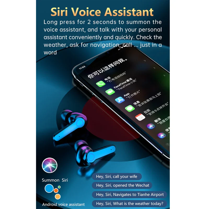هدفون بلوتوثی مدل M19 Newest با میکروفون نویز کنسلینگ، درگاه شارژ microUSB، امکان استفاده به صورت پاوربانک