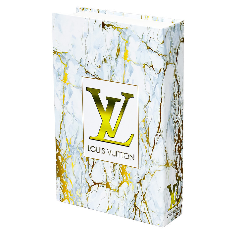جعبه دکوری مدل کتاب دکوراتیو کد GLD DVL 202 مجموعه دو عددی