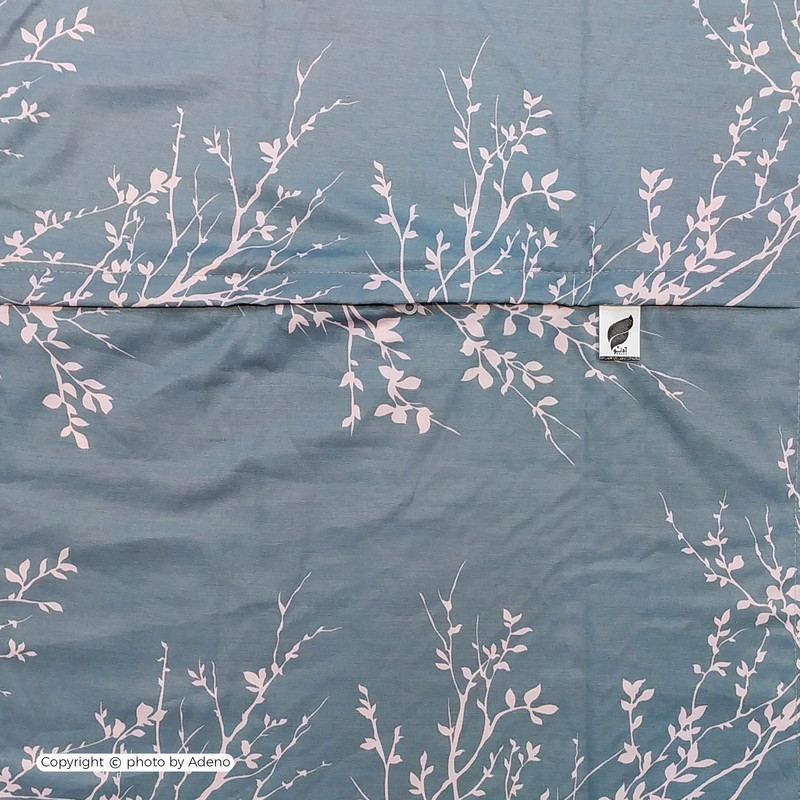 ملحفه آدنو مدل شاخه کد IR132 دونفره سایز 180x200 سانتی متر